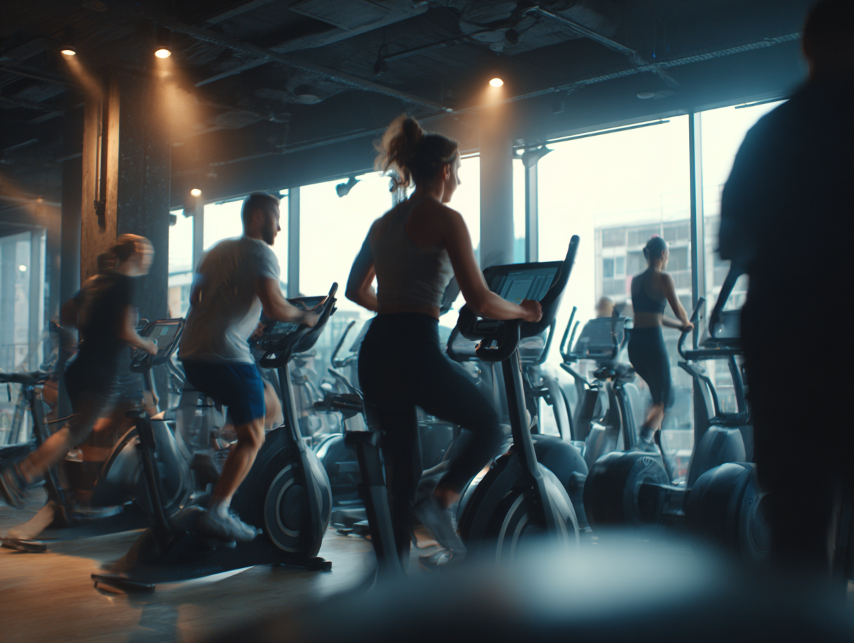 Група людей під час успішного тренування